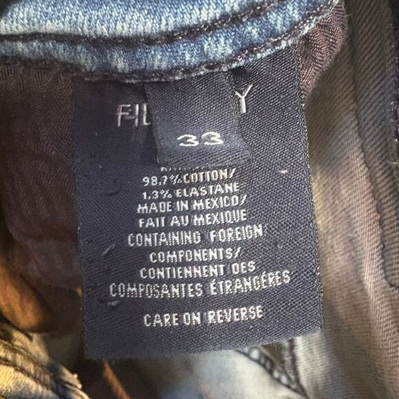 Fidelity Jimmy Texan Flamingo Men’s Slim Straight Jeans 33x34 - Picture 9 of 12